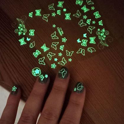 Imaginea din Stickere fosforescente pentru unghii