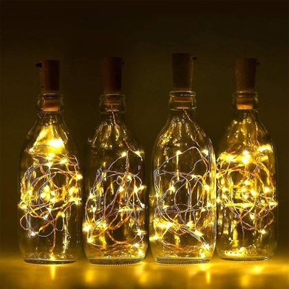 Imaginea din Ghirlandă luminoasă LED pentru sticlă cu dop de plută 2 m