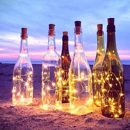 Imaginea din Ghirlandă luminoasă LED pentru sticlă cu dop de plută 2 m