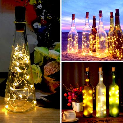 Imaginea din Ghirlandă luminoasă LED pentru sticlă cu dop de plută 2 m