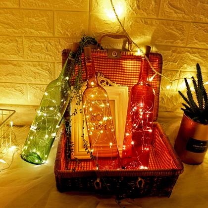 Imaginea din Ghirlandă luminoasă LED pentru sticlă cu dop de plută 2 m