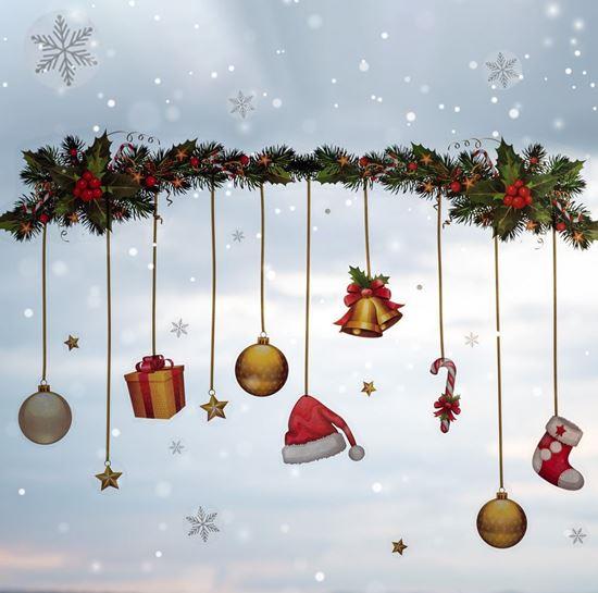 Imaginea din Autocolante de Crăciun pentru geam  -  girlandă