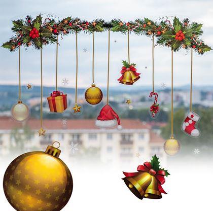 Imaginea din Autocolante de Crăciun pentru geam  -  girlandă