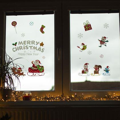 Imaginea din Autocolante de Crăciun pentru geam  -  Moș Crăciun