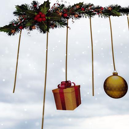 Imaginea din Autocolante de Crăciun pentru geam  -  girlandă