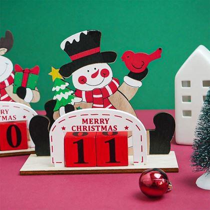 Imaginea din Calendarul de numărător invers zile până la Crăciun  -  om de zăpadă