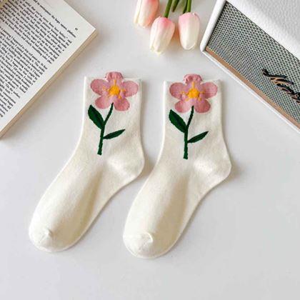 Imaginea din Șosete cu flori