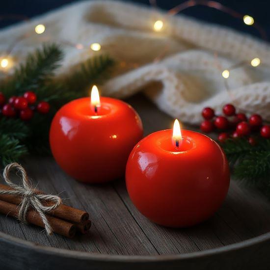 Imaginea din Lumânare cadou - măr