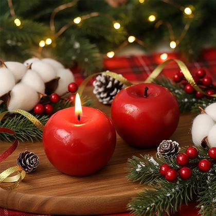 Imaginea din Lumânare cadou - măr