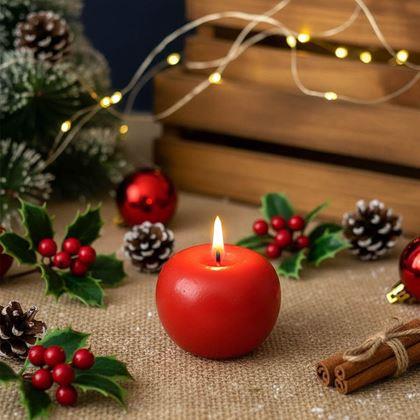 Imaginea din Lumânare cadou - măr