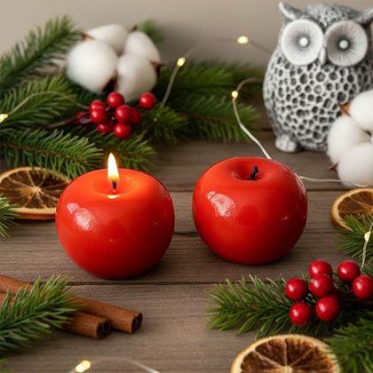 Imaginea din Lumânare cadou - măr