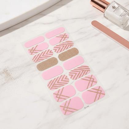 Imaginea din Autocolante pentru unghii  - roz auriu