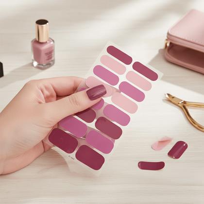 Imaginea din Autocolante pentru unghii  - mix roz închis