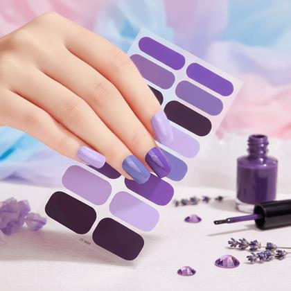 Imaginea din Autocolante pentru unghii  - amestec violet