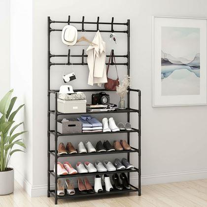 Imaginea din Raft cu umerașe și suport pentru încălțăminte