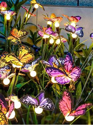 Imaginea din Decor solar cu țepușă - fluturi