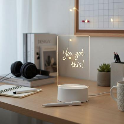 Imaginea din Lămpă de birou creativă pentru mesaje
