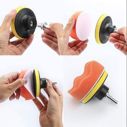 Imaginea din Set de discuri de lustruit pentru bormașină, 10 bucăți - diametru 10 cm