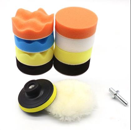 Imaginea din Set de discuri de lustruit pentru bormașină, 10 bucăți - diametru 10 cm