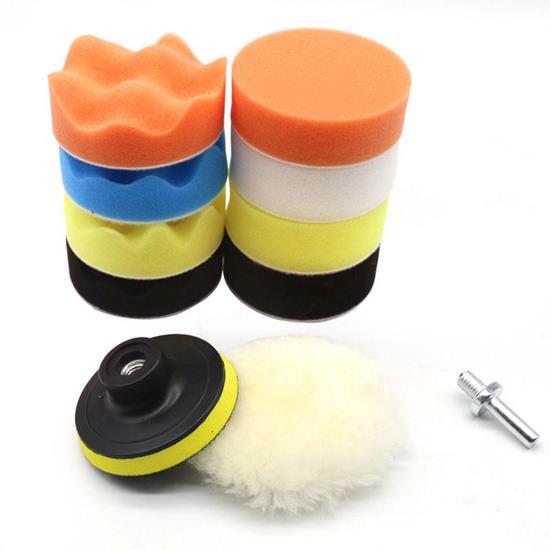 Imaginea din Set de discuri de lustruit pentru bormașină, 10 bucăți - diametru 10 cm