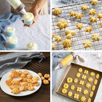 Imaginea din Aparat pentru biscuiți cu dispozitiv de decorat + 19 accesorii