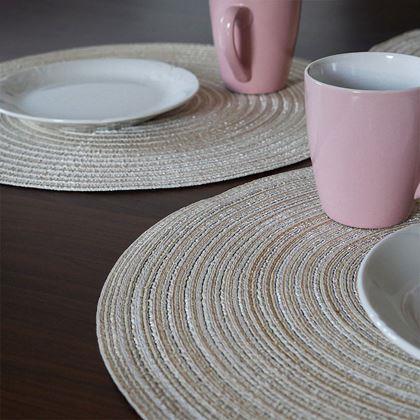 Imaginea din Setarea mesei rotunde  -  bej