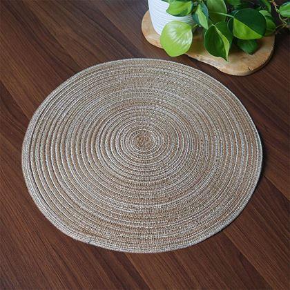 Imaginea din Setarea mesei rotunde  -  maro deschis