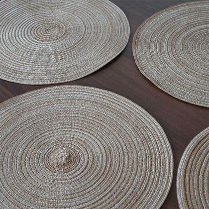 Imaginea din Setarea mesei rotunde  -  maro deschis