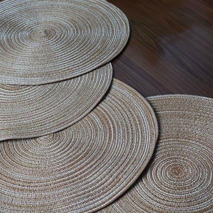 Imaginea din Setarea mesei rotunde  -  maro deschis