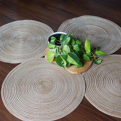 Imaginea din Setarea mesei rotunde  -  bej