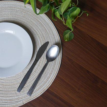 Imaginea din Setarea mesei rotunde  -  bej