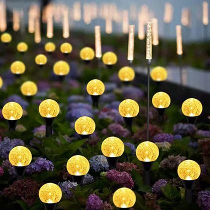 Imaginea din Lumină LED solară pentru sol cu efect de bule - 10 puncte luminoase