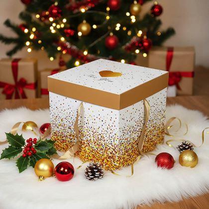 Imaginea din Cutie de cadou 22 cm  -  sclipici