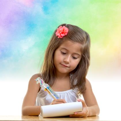 Imaginea din Pix multicolor - unicorn