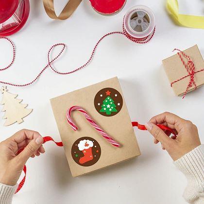 Imaginea din Stickere autocolante de Crăciun 500 buc  - atmosferă de Crăciun