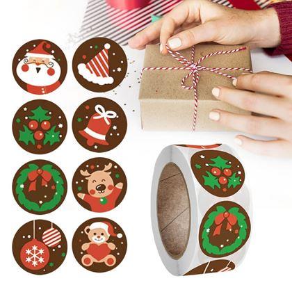 Imaginea din Stickere autocolante de Crăciun 500 buc  - atmosferă de Crăciun