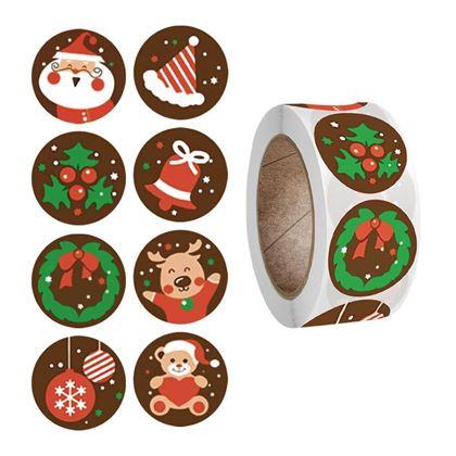 Imaginea din Stickere autocolante de Crăciun 500 buc  - atmosferă de Crăciun