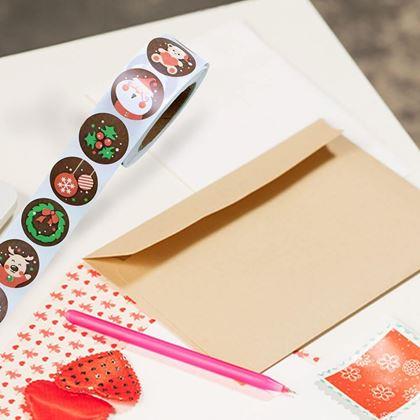 Imaginea din Stickere autocolante de Crăciun 500 buc  - atmosferă de Crăciun