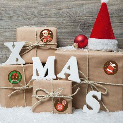 Imaginea din Stickere autocolante de Crăciun 500 buc  - atmosferă de Crăciun