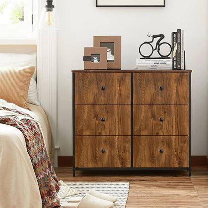 Imaginea din Podea autocolantă 200x60 cm - lemn închis la culoare