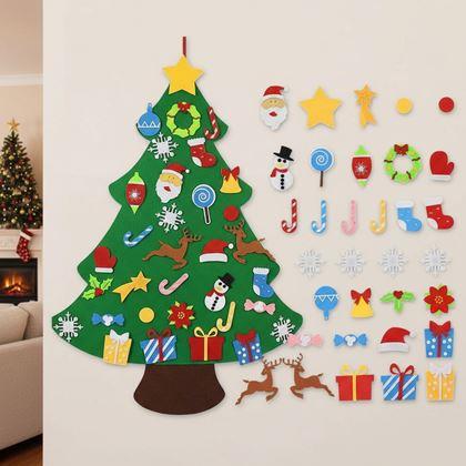 Imaginea din Pom de Crăciun montat pe perete pentru decorare