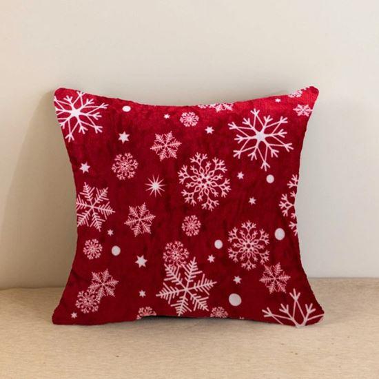 Imaginea din Husă pentru pernă din microfibră 45 x 45 cm - Fulgi de zăpadă