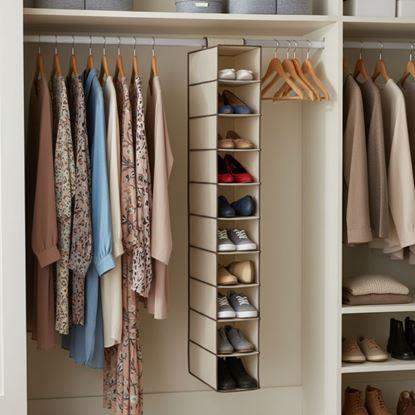 Imaginea Organizator suspendat pentru dulap cu 10 compartimente