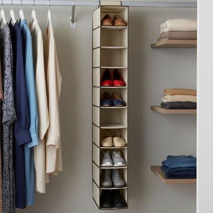 Imaginea din Organizator suspendat pentru dulap cu 10 compartimente