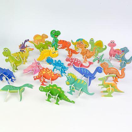 Imaginea din Puzzle 3D dinozauri, 25 piese