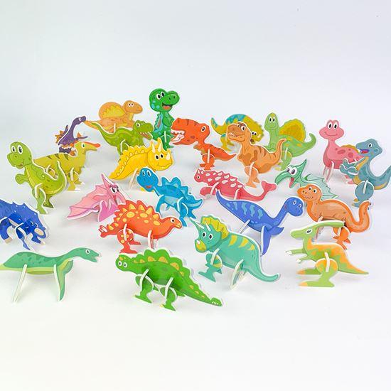 Imaginea din Puzzle 3D dinozauri, 25 piese