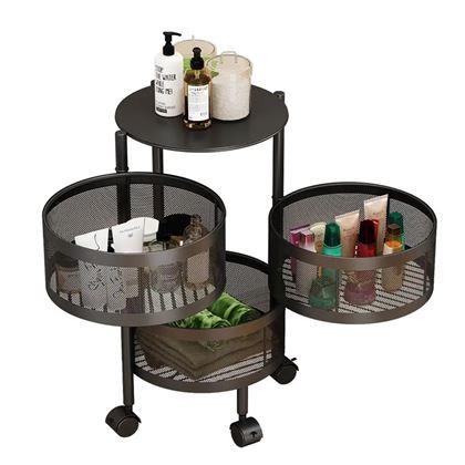 Imaginea din Organizator mobil cu 3 coșuri - a doua calitate