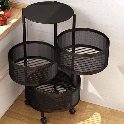 Imaginea din Organizator mobil cu 3 coșuri - a doua calitate