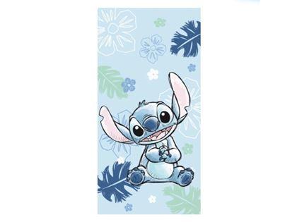 Imaginea din Prosop de baie din frotir pentru copii Lilo și Stitch Blue 70x140 cm