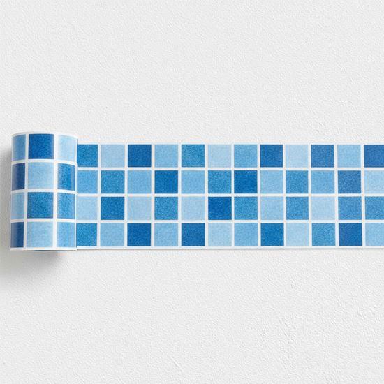 Imaginea din Bandă autoadezivă mosaic - amestec albastru